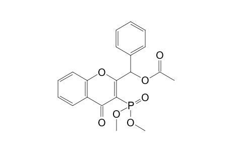 (+-)-2-(1-Acetoxybenzyl)-3-(dimethoxyphosphoryl)-4-oxo-4H-chromene