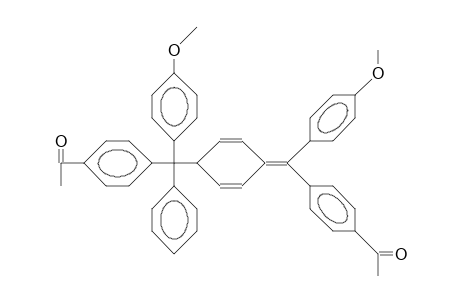 3-([4-Acetyl-phenyl]-[4-anisyl]-phenyl-methyl)-6-([4-acetyl-phenyl]-[4-anisyl]-methylene)-1,4-cyclohexadiene