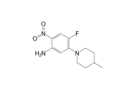 4-Fluoro-5-(4'-methylpiperidin-1'-yl)-2-nitroaniline