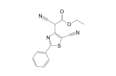 Ethyl Cyano(5-cyano-2-phenylthiazol-4-yl)acetate
