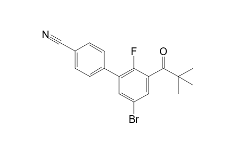 5'-bromo-2'-fluoro-3'-pivaloyl-[1,1'-biphenyl]-4-carbonitrile