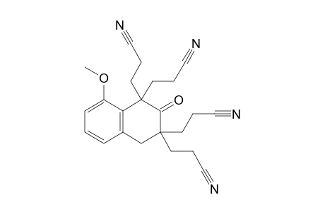 3-[2,4,4-tris(2-cyanoethyl)-5-methoxy-3-oxo-tetralin-2-yl]propanenitrile