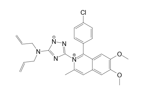 diallyl-[5-[1-(4-chlorophenyl)-6,7-dimethoxy-3-methyl-isoquinolin-2-ium-2-yl]-1,2-diaza-4-azanidacyclopenta-2,5-dien-3-yl]amine