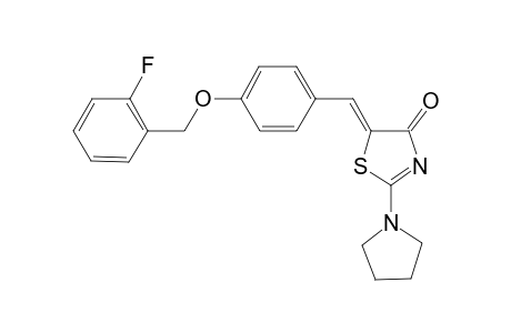 5-[4-(2-Fluoro-benzyloxy)-benzylidene]-2-pyrrolidin-1-yl-thiazol-4-one