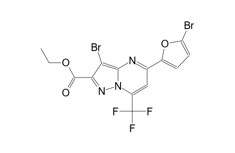 ethyl 3-bromo-5-(5-bromo-2-furyl)-7-(trifluoromethyl)pyrazolo[1,5-a]pyrimidine-2-carboxylate