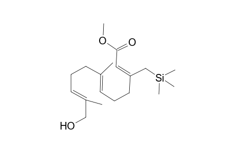 Methyl (2Z,6E,10E)-12-Hydroxy-7,11-dimethyl-3-[(trimethylsilyl)methyl]dodeca-2,6,10-trienoate
