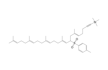 (E)-1-(Trimethylsilyl)-8-(p-toluenesulfonyl)-6,10,14,18,22-pentamethyltricosa-5,9,13,17,21-pentaen-1-yne