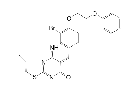 (6E)-6-[3-bromo-4-(2-phenoxyethoxy)benzylidene]-5-imino-3-methyl-5,6-dihydro-7H-[1,3]thiazolo[3,2-a]pyrimidin-7-one