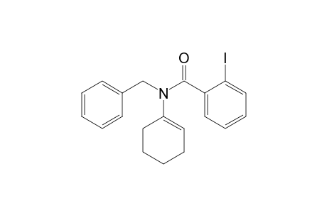 Benzamide, N-1-cyclohexen-1-yl-2-iodo-N-(phenylmethyl)-