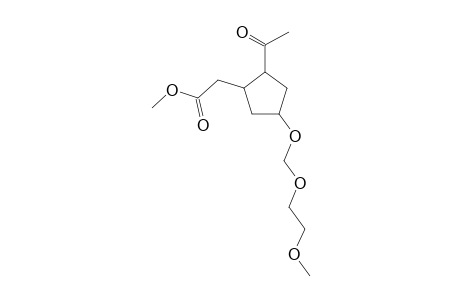 Methyl (2-acetyl-4-[(2-methoxyethoxy)methoxy]cyclopentyl)acetate