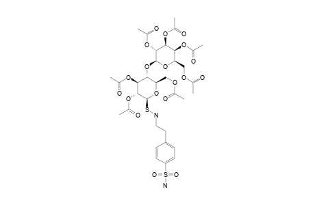 N-4-(AMINOSULFONYL)-PHENETHYL-S-(2,2',3,3',4',6,6'-HEPTA-O-ACETYL-1-THIO-BETA-LACTOSYL)-SULFENAMIDE
