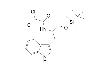 .alpha.-(tert-Butyldimethylsiloxymethyl)-N-(dichloroacetyl)tryptophamine