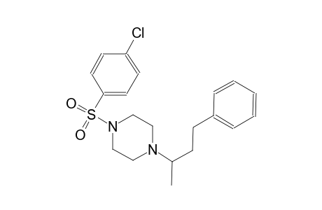 piperazine, 1-[(4-chlorophenyl)sulfonyl]-4-(1-methyl-3-phenylpropyl)-