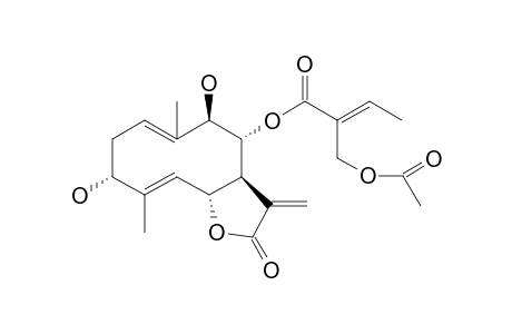 8-ALPHA-(2'E)-(2'-ACETOXYMETHYL-2'-BUTENOYLOXY)-3-ALPHA,9-BETA-DIHYDROXY-1(10)E,4Z,11(13)-GERMACRATRIEN-12,6-ALPHA-OLIDE