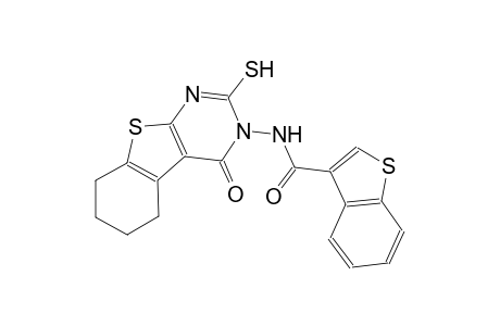 N-(4-oxo-2-sulfanyl-5,6,7,8-tetrahydro[1]benzothieno[2,3-d]pyrimidin-3(4H)-yl)-1-benzothiophene-3-carboxamide