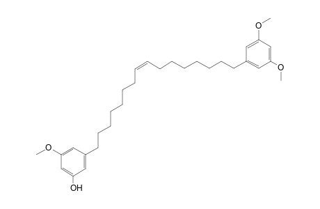 (8'Z)-1-hydroxy-3-methoxy-5-[16'-(3'',5''-dimethoxyphenyl)-8'-hexadecen-1'-yl]benzene