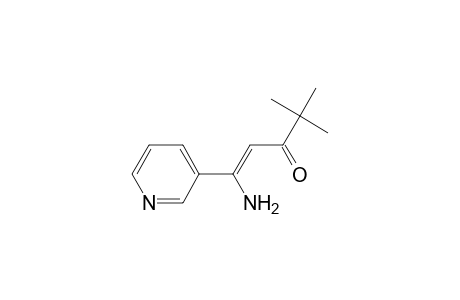 (1Z)-1-Amino-4,4-dimethyl-1-(3-pyridinyl)-1-penten-3-one