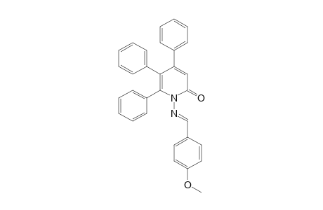 1-[(p-METHOXYBENZYLIDENE)AMINO]-4,5,6-TRIPHENYL-2(1H)-PYRIDONE