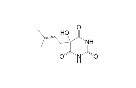 5-(3-Methylbut-2-enyl)-5-oxidanyl-1,3-diazinane-2,4,6-trione