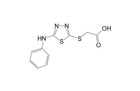 2-[(5-anilino-1,3,4-thiadiazol-2-yl)sulfanyl]acetic acid