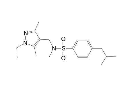 benzenesulfonamide, N-[(1-ethyl-3,5-dimethyl-1H-pyrazol-4-yl)methyl]-N-methyl-4-(2-methylpropyl)-