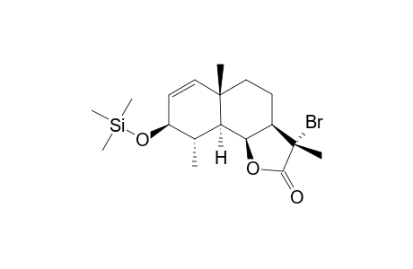 11-ALPHA-BROMO-3-BETA-TRIMETHYLSILYLOXYEUDESM-1-ENO-12,6-BETA-LACTONE