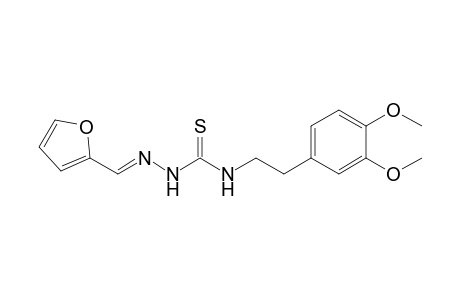 1-(2"'-Furfurylidene)-4-[2'-(3",4"-dimethoxyphenyl)ethyl]-3-thiosemicarbazide