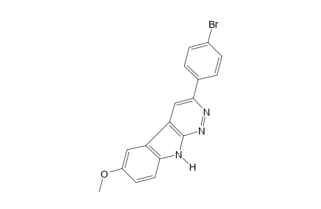 3-(p-BROMOPHENYL)-6-METHOXY-9H-PYRIDAZINO[3,4-b]INDOLE