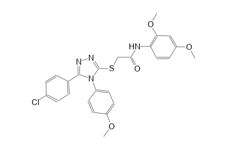 2-{[5-(4-chlorophenyl)-4-(4-methoxyphenyl)-4H-1,2,4-triazol-3-yl]sulfanyl}-N-(2,4-dimethoxyphenyl)acetamide