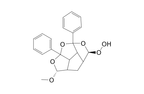 1,9-Di-phenyl-3.beta.-hydroperoxy-7.alpha.-methoxy-2,8,12-trioxatetracyclo[7.2.1.0(.4,11)0.(6,10)]dodecane