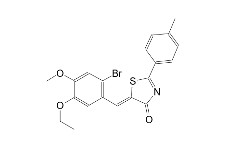 (5Z)-5-(2-bromo-5-ethoxy-4-methoxybenzylidene)-2-(4-methylphenyl)-1,3-thiazol-4(5H)-one
