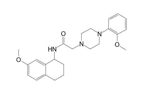 N-(7-Methoxy-1,2,3,4-tetrahydronaphthalen-1-yl)-4-(2-methoxyphenyl)-1-piperinazineacetamide