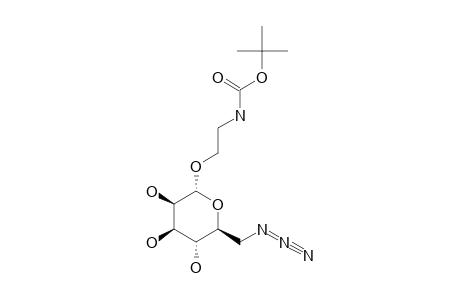2-TERT.-BUTYLOXYCARBONYLAMIDOETHYL-6-AZIDO-6-DEOXY-ALPHA-D-MANNOPYRANOSIDE