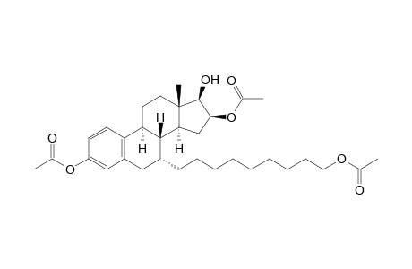 9-[(7R,8R,9S,13S,14S,16S,17R)-3,16-diacetoxy-17-hydroxy-13-methyl-6,7,8,9,11,12,14,15,16,17-decahydrocyclopenta[a]phenanthren-7-yl]nonyl acetate