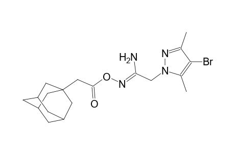(1Z)-N'-[(1-adamantylacetyl)oxy]-2-(4-bromo-3,5-dimethyl-1H-pyrazol-1-yl)ethanimidamide