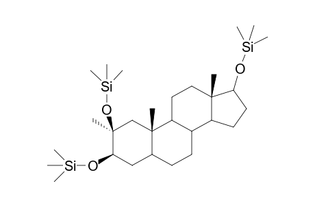 (((2S,3R,10S,13S)-2,10,13-trimethylhexadecahydro-1H-cyclopenta[a]phenanthrene-2,3,17-triyl)tris(oxy))tris(trimethylsilane)