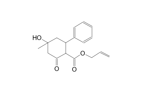 cyclohexanecarboxylic acid, 4-hydroxy-4-methyl-2-oxo-6-phenyl-, 2-propenyl ester