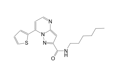 N-hexyl-7-(2-thienyl)pyrazolo[1,5-a]pyrimidine-2-carboxamide