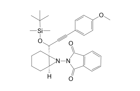 2-((1R,6S)-1-((S)-1-((tert-butyldimethylsilyl)oxy)-3-(4-methoxyphenyl)prop-2-yn-1-yl)-7-azabicyclo[4.1.0]heptan-7-yl)isoindoline-1,3-dione
