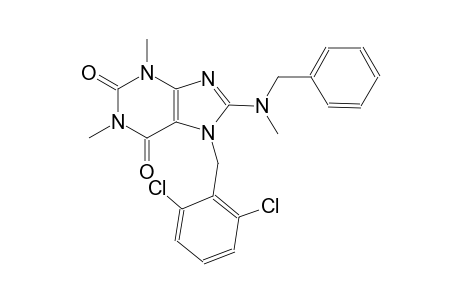 8-[benzyl(methyl)amino]-7-(2,6-dichlorobenzyl)-1,3-dimethyl-3,7-dihydro-1H-purine-2,6-dione