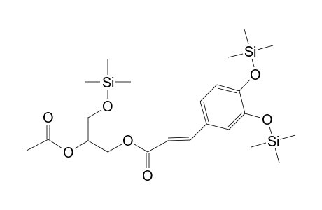 Glycerol <2-acetyl-1-caffeoyl->, tri-TMS (impure)