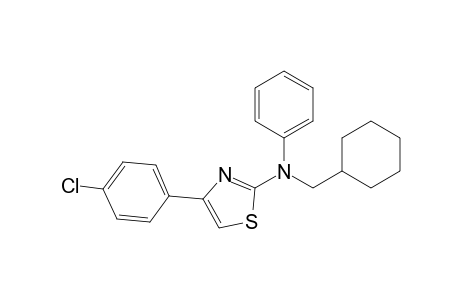 4-(4-Chlorophenyl)-N-(cyclohexylmethyl)-N-phenyl-1,3-thiazol-2-amine