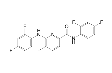 6-(2,4-difluoroanilino)-N-(2,4-difluorophenyl)-5-methyl-2-pyridinecarboxamide