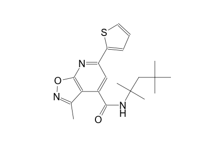 3-methyl-N-(1,1,3,3-tetramethylbutyl)-6-(2-thienyl)isoxazolo[5,4-b]pyridine-4-carboxamide