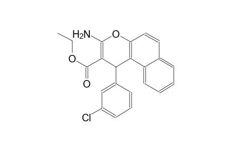 ethyl 3-amino-1-(3-chlorophenyl)-1H-benzo[f]chromene-2-carboxylate