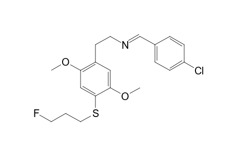 1-(4-Chlorophenyl)-N-(2-(4-((3-fluoropropyl)thio)-2,5-dimethoxyphenyl)ethyl)methanimine