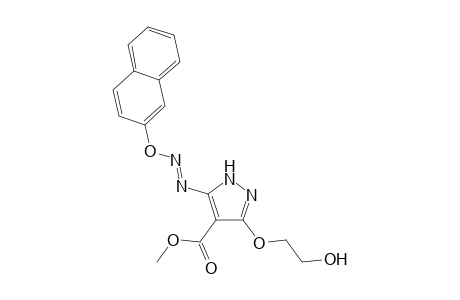 5-[(2'-naphhtalenyloxy)azo]-3-(2'-hydroxyethoxy)-4-methoxycarbonyl-1H-pyrazole