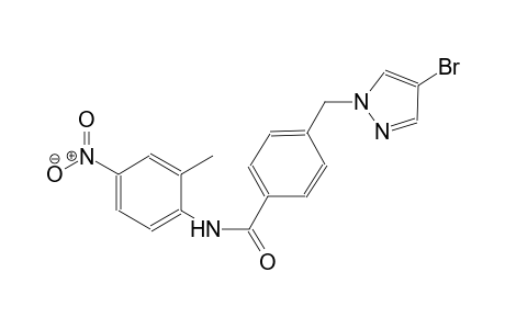 4-[(4-bromo-1H-pyrazol-1-yl)methyl]-N-(2-methyl-4-nitrophenyl)benzamide