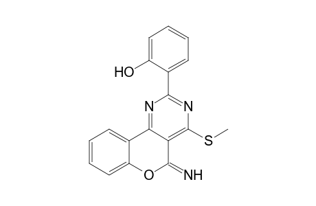 2-(2-Hydroxyphenyl)-5-imino-4-methylthio-5H-[1]benzopyrano[4,3-d]pyrimidin