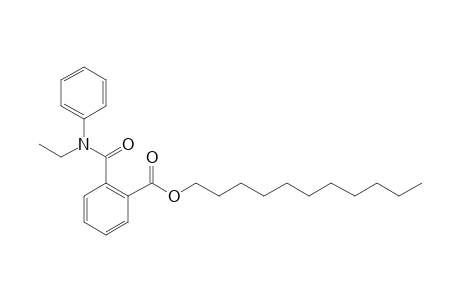 Phthalic acid, monoamide, N-ethyl-N-phenyl-, undecyl ester